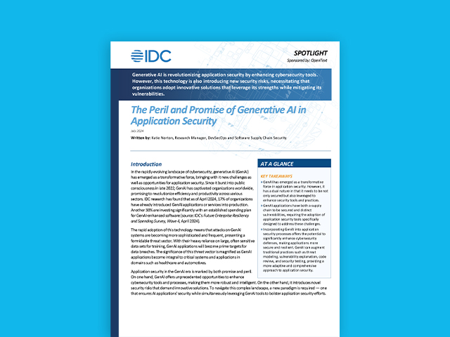 The Peril and Promise of Generative AI in Application Security